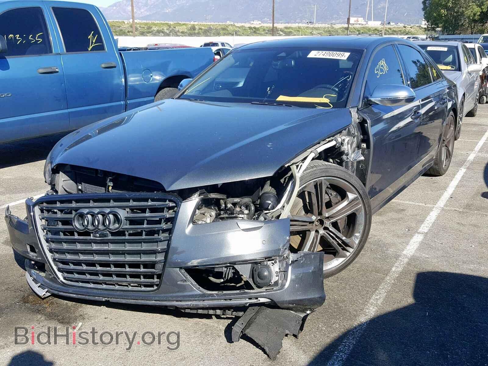 2013 AUDI S8 - VIN: WAUD2AFD6DN014695 - Фото 2