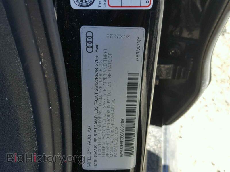 2016 Audi A6 (VIN WAUGFBFC8GN054490) — photo 10 of 10