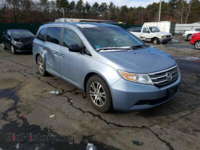 2011 Honda ODYSSEY Odyssey EX, blue — VIN 5FNRL5H63BB042011, Copart