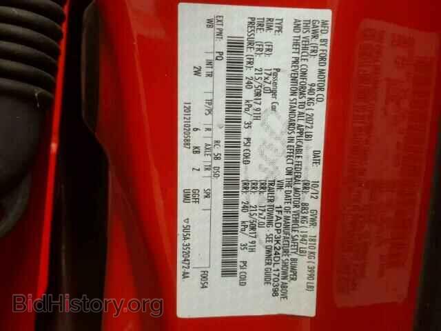 2013 FORD FOCUS - VIN: 1FADP3K24DL170398 - Фото 10