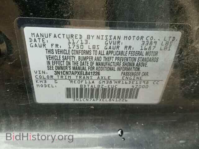 2014 NISSAN VERSA - VIN: 3N1CN7APXEL841226 - Photo 10