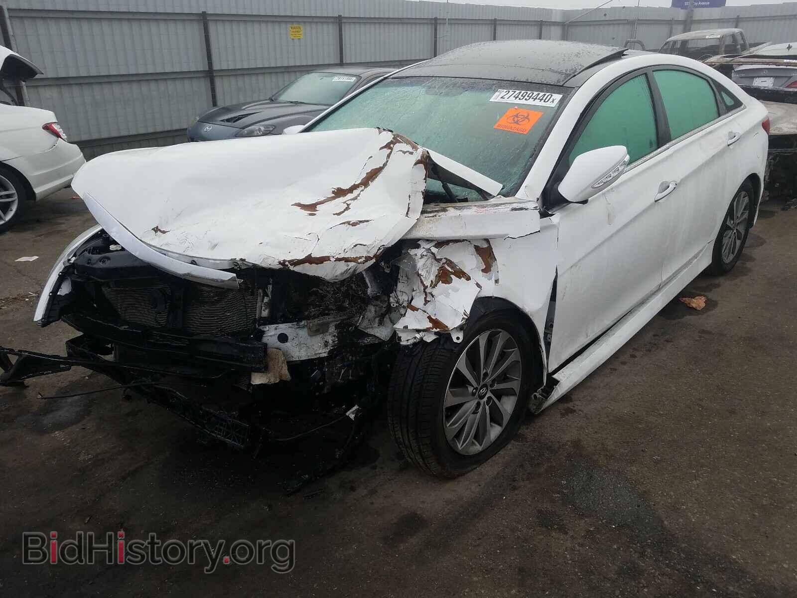 2014 HYUNDAI SONATA - VIN: 5NPEC4AC7EH877110 - Фото 2