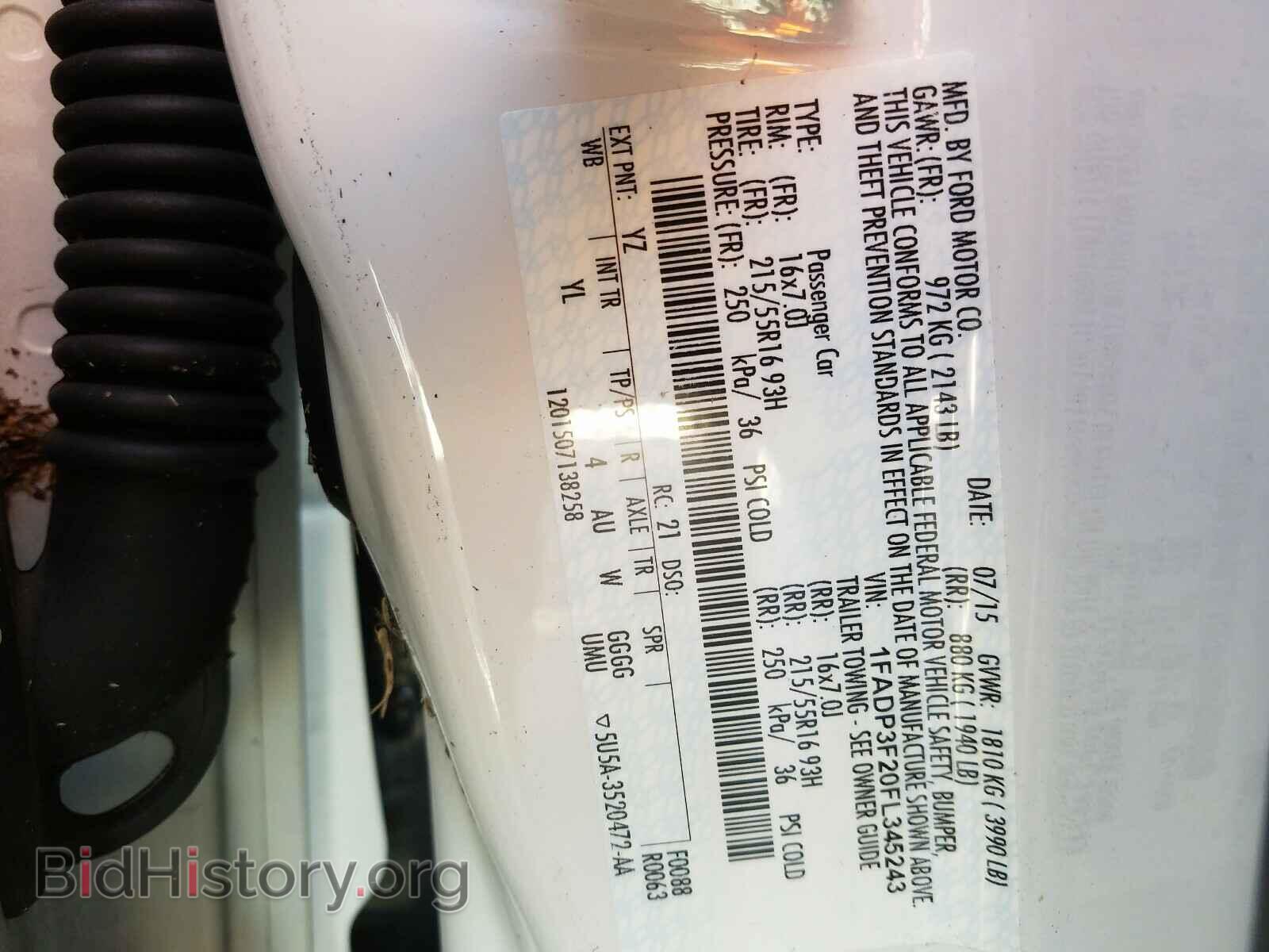 2015 FORD FOCUS - VIN: 1FADP3F20FL345243 - Photo 10