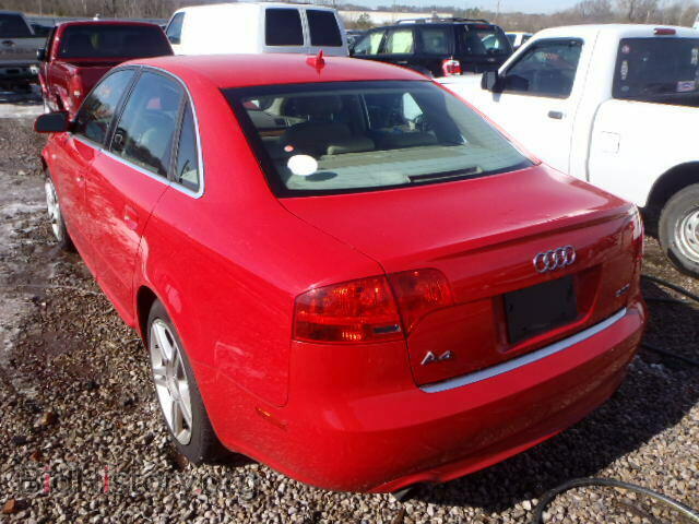 2008 AUDI A4 - VIN: WAUAF78E68A101476 - Фото 3