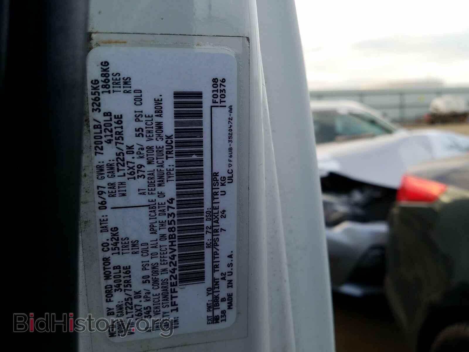 1997 FORD ECONOLINE - VIN: 1FTFE2424VHB85374 - Photo 10