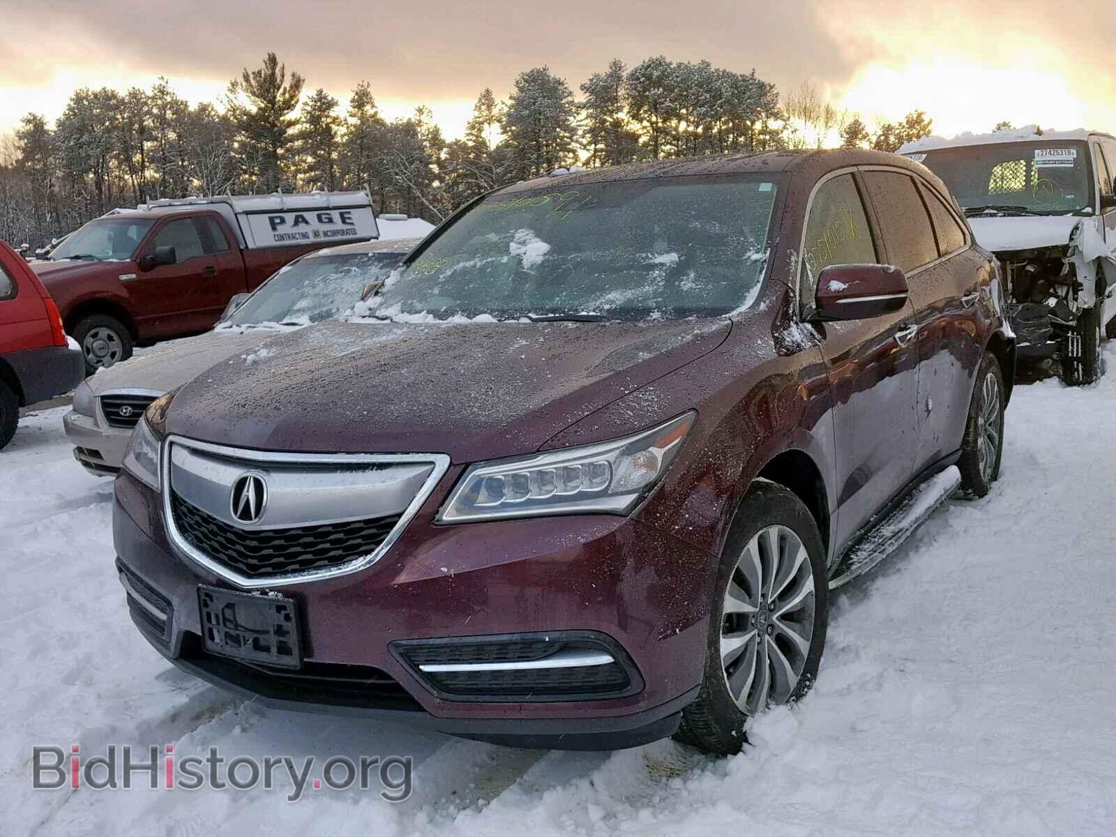 2014 ACURA MDX - VIN: 5FRYD4H46EB023389 - Фото 2