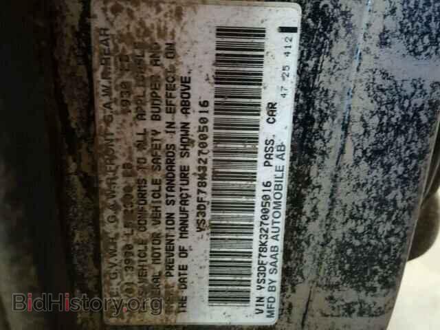 2002 SAAB 9 3 - VIN: YS3DF78K327005016 - Фото 10
