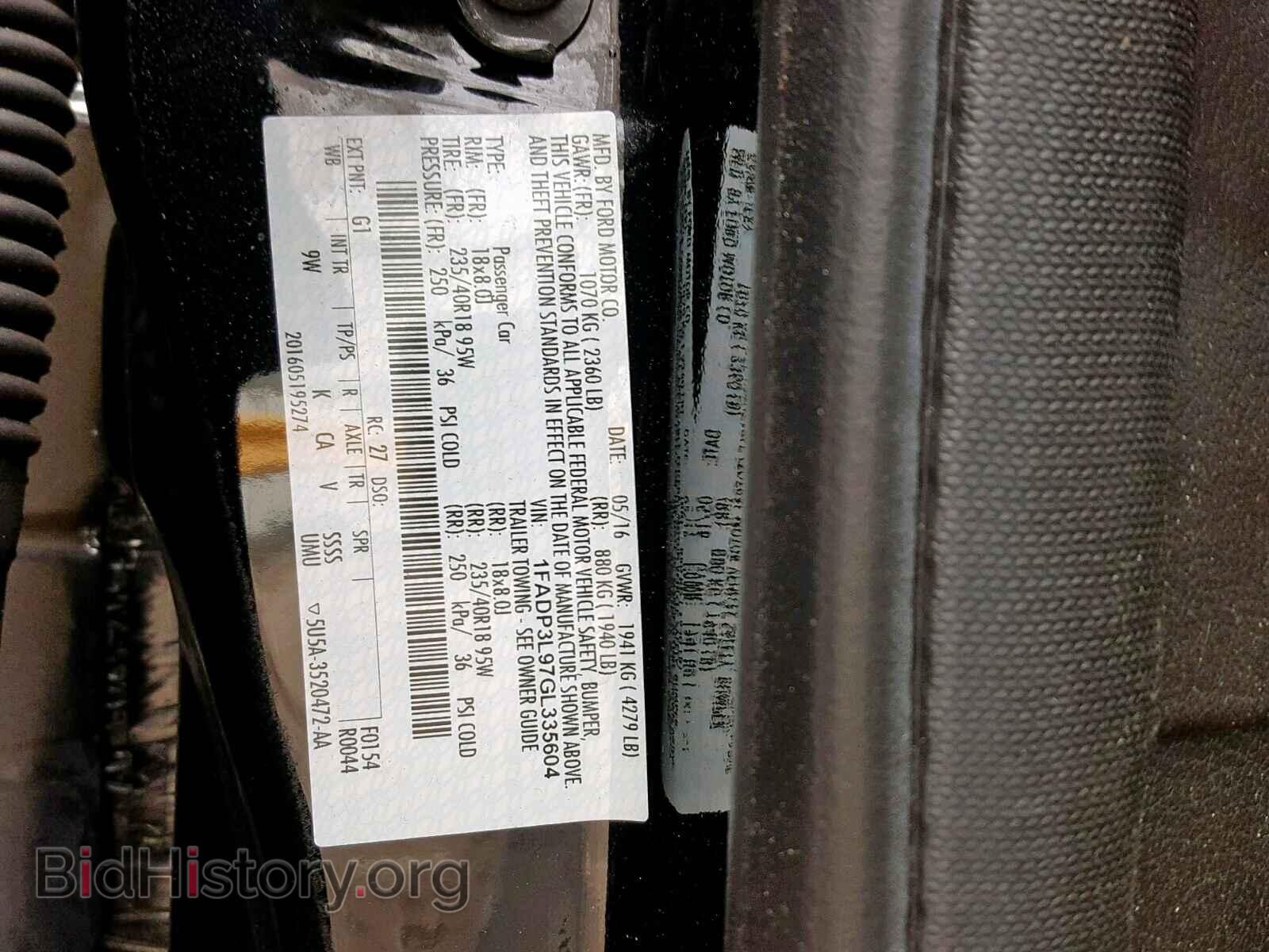 2016 FORD FOCUS - VIN: 1FADP3L97GL335604 - Photo 10