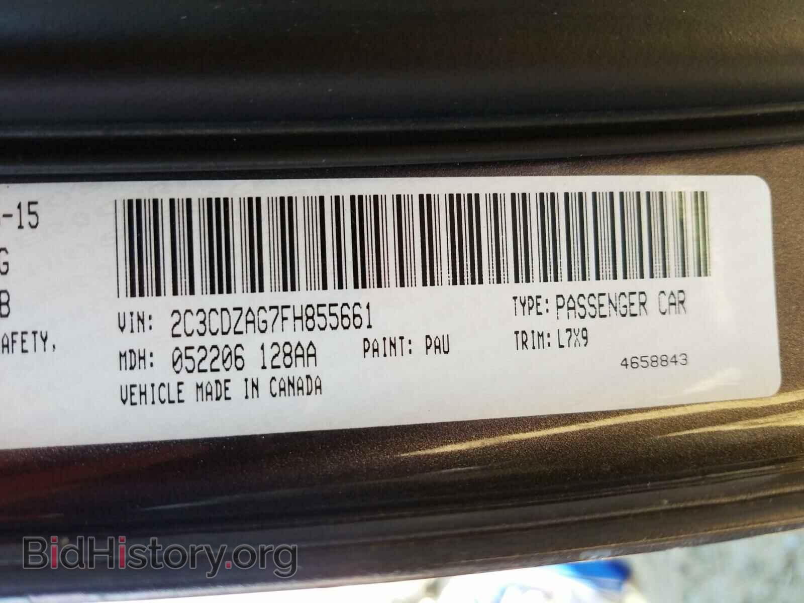 2015 DODGE CHALLENGER - VIN: 2C3CDZAG7FH855661 - Photo 10