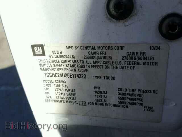 2005 CHEVROLET SILVERADO - VIN: 1GCHC24U35E174223 - Фото 9