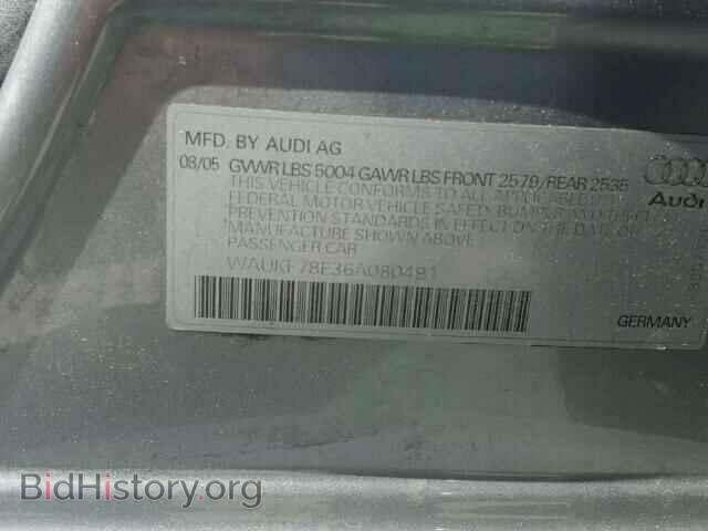 2006 AUDI A4 - VIN: WAUKF78E36A080491 - Photo 10