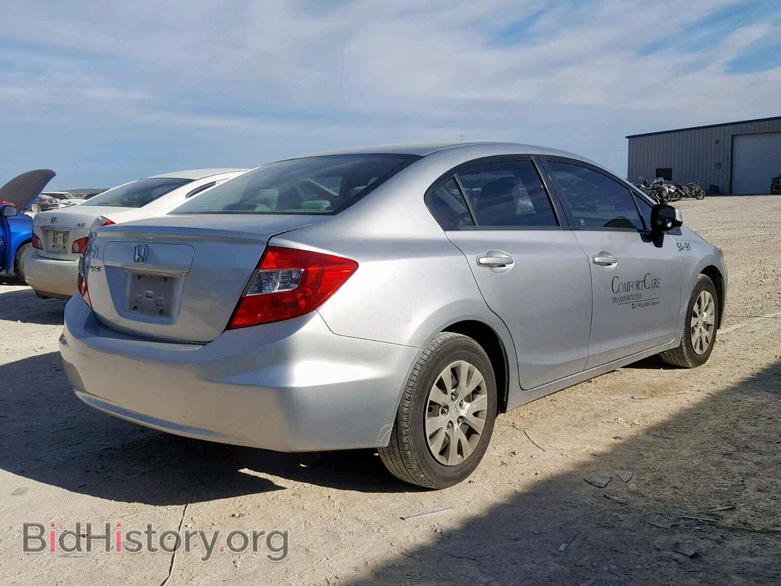 2012 HONDA CIVIC LX - VIN: JHMFB2F52CS003704 - Фото 4