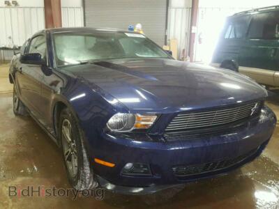 2011 Ford MUSTANG, blue — VIN 1ZVBP8AMXB5160281, Copart