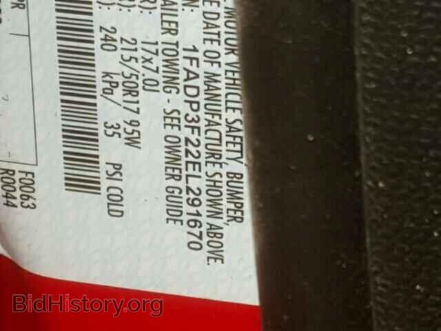 2014 FORD FOCUS - VIN: 1FADP3F22EL291670 - Фото 10