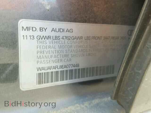 2014 AUDI A4 - VIN: WAUAFAFL8EA077448 - Фото 10
