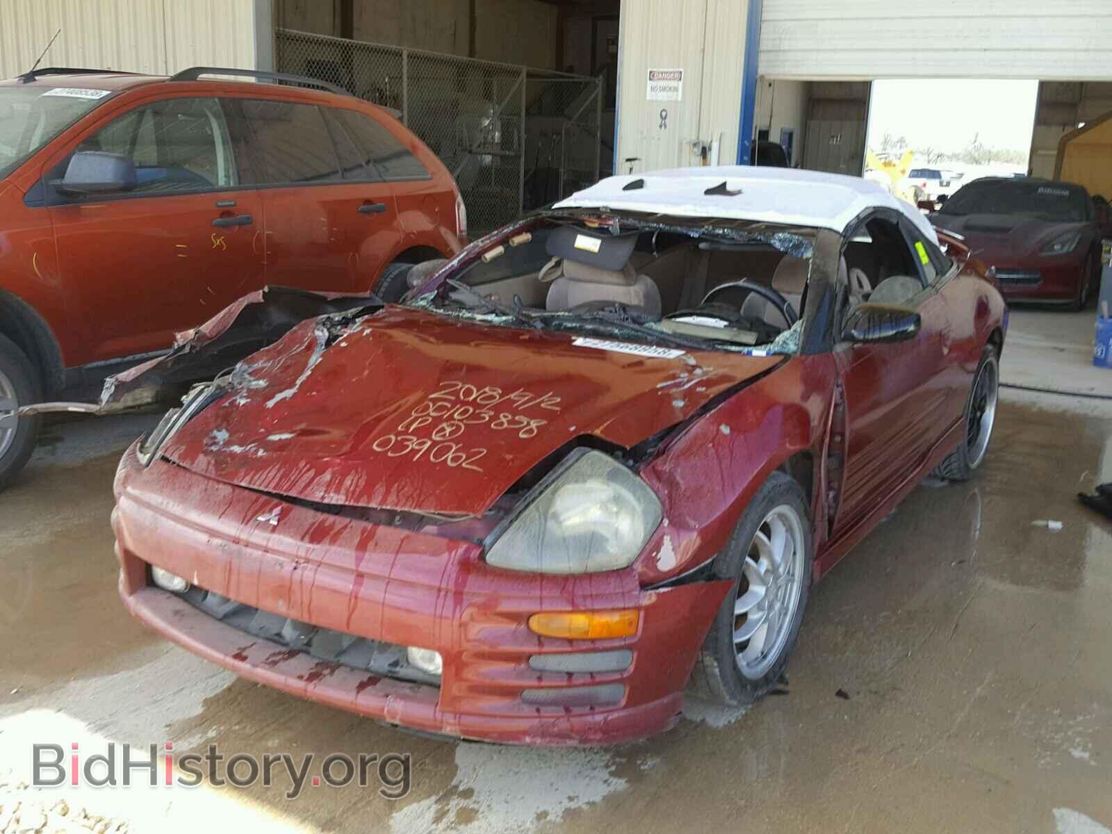 2002 MITSUBISHI ECLIPSE - VIN: 4A3AE85H92E039062 - Фото 2