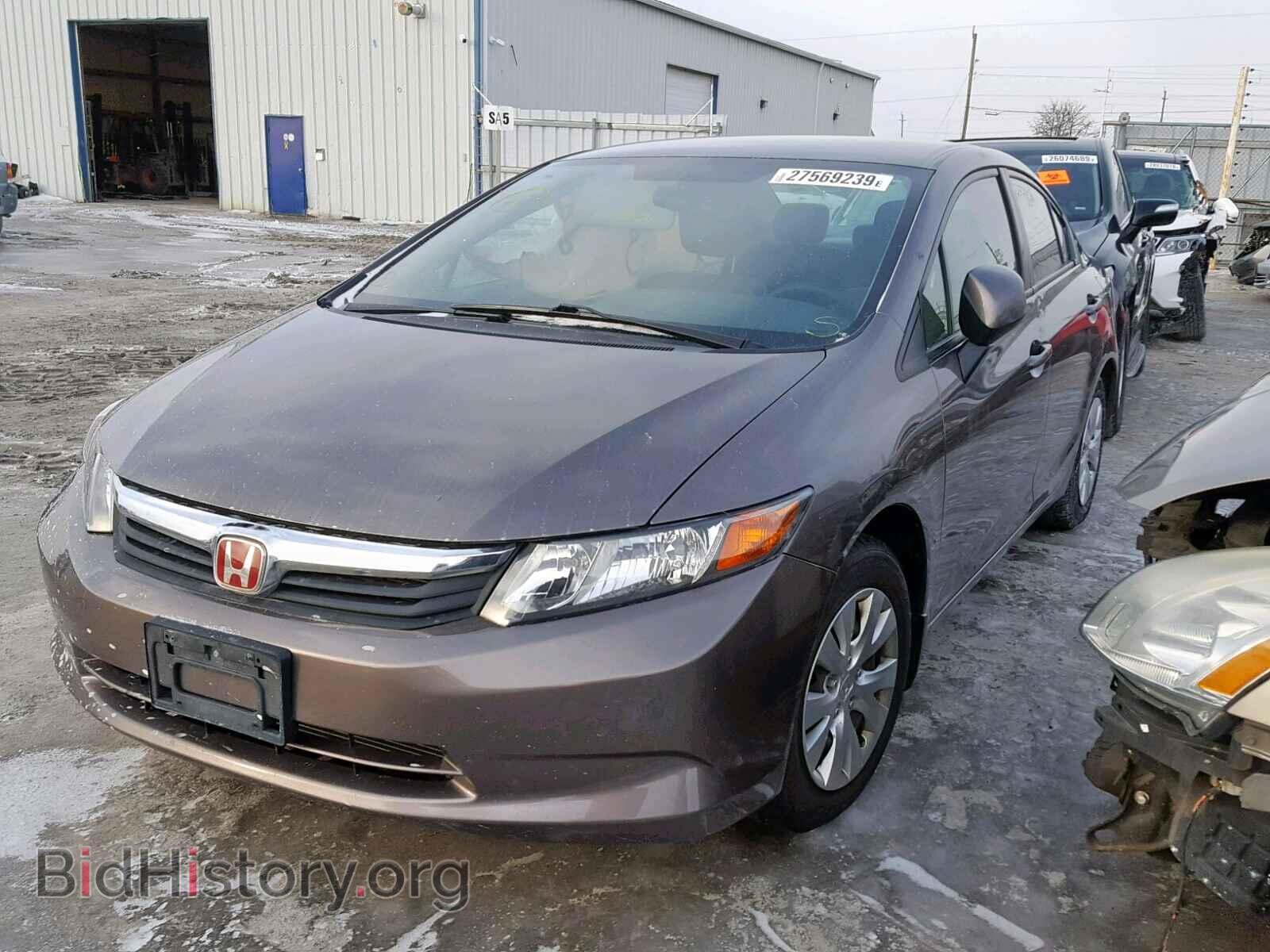 2012 HONDA CIVIC LX - VIN: 2HGFB2F42CH005762 - Фото 2