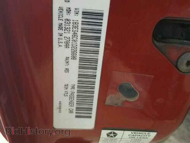 2001 DODGE NEON - VIN: 1B3ES46C01D226608 - Фото 10