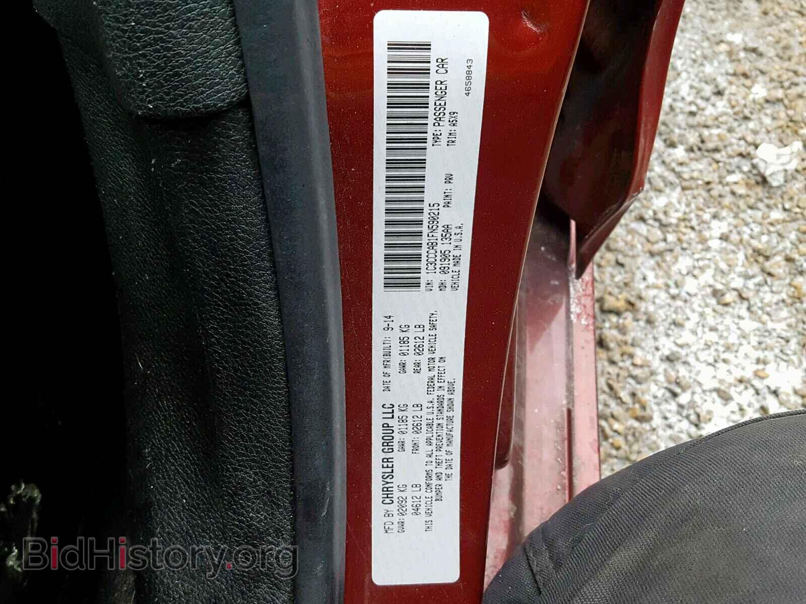 2015 CHRYSLER 200 - VIN: 1C3CCCAB1FN590215 - Фото 10