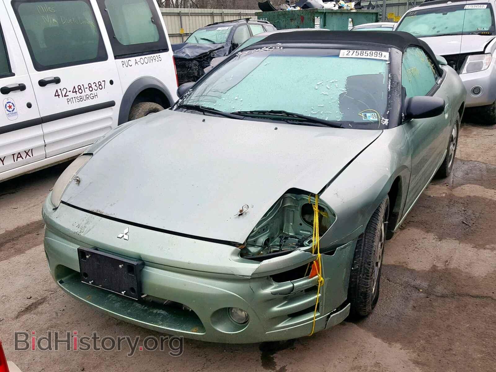 2003 MITSUBISHI ECLIPSE - VIN: 4A3AE45G73E072515 - Фото 2