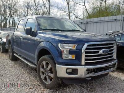 2015 Ford F150 SUPER, blue — VIN 1FTEW1EP2FFB54683, Copart