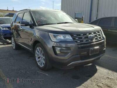 2016 Ford EXPLORER Explorer L, gray — VIN 1FM5K8F89GGA98857, Copart