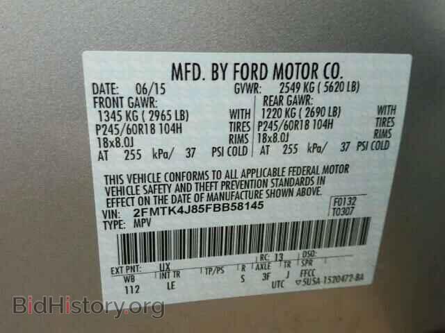 2015 FORD EDGE - VIN: 2FMTK4J85FBB58145 - Photo 10