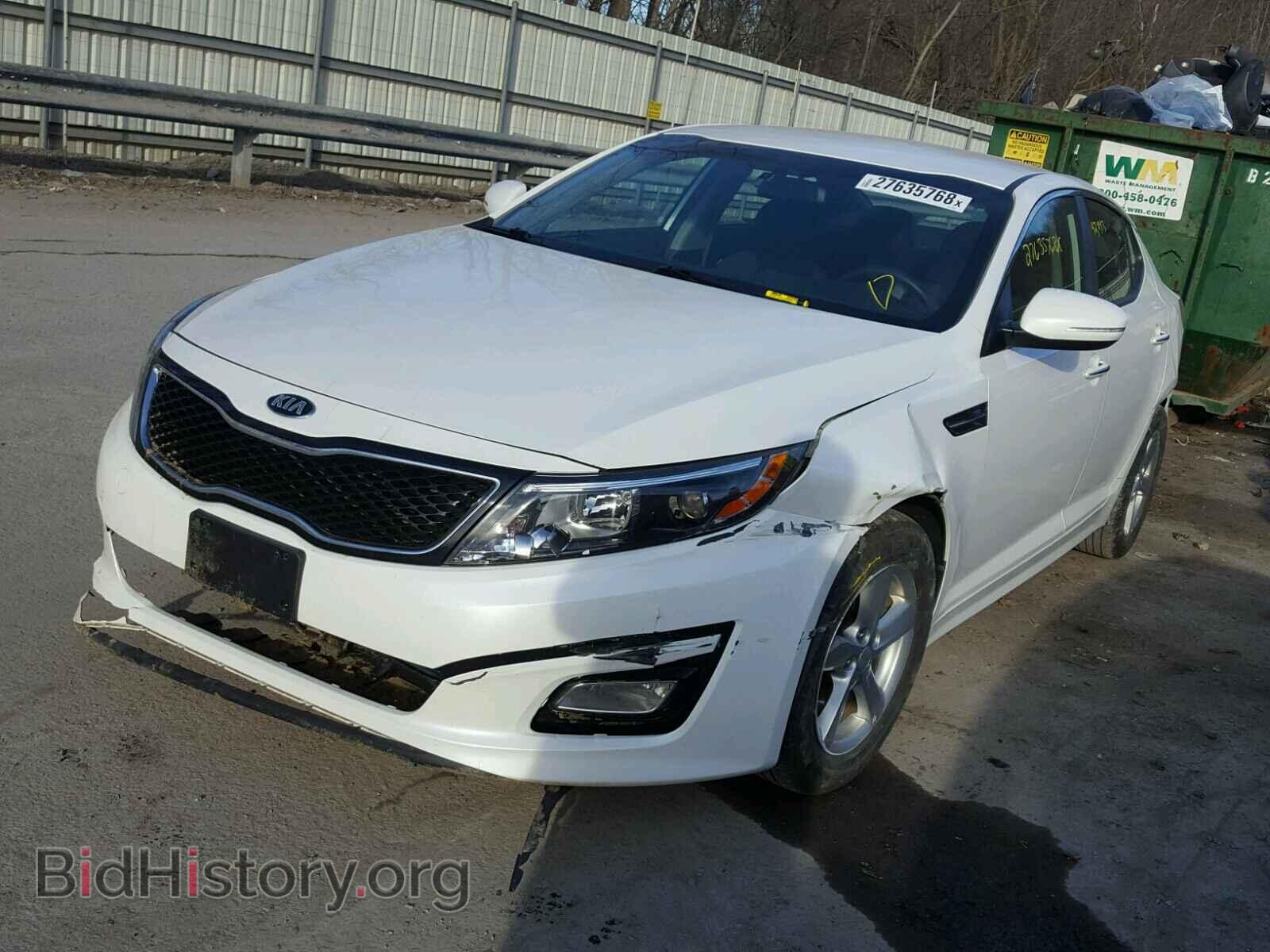2015 KIA OPTIMA - VIN: KNAGM4A75F5636413 - Фото 2