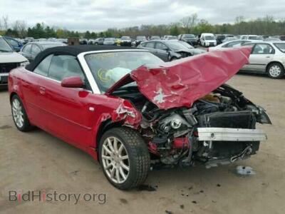 2005 Audi A4 A4 1.8 Cab, красный — VIN WAUAC48HX5K015000, Copart