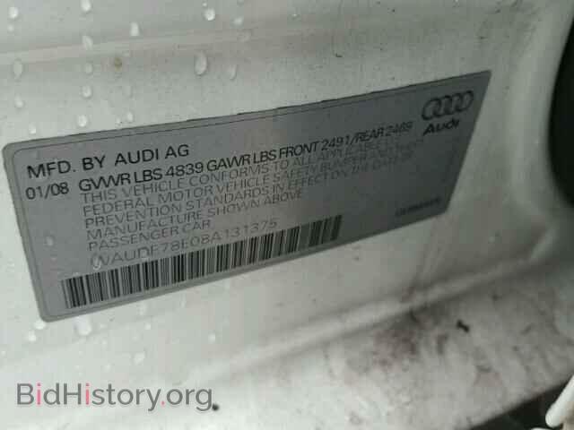 2008 AUDI A4 - VIN: WAUDF78E08A131375 - Фото 10