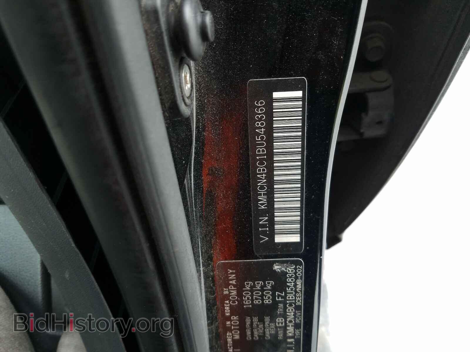 2011 HYUNDAI ACCENT - VIN: KMHCN4BC1BU548366 - Фото 10