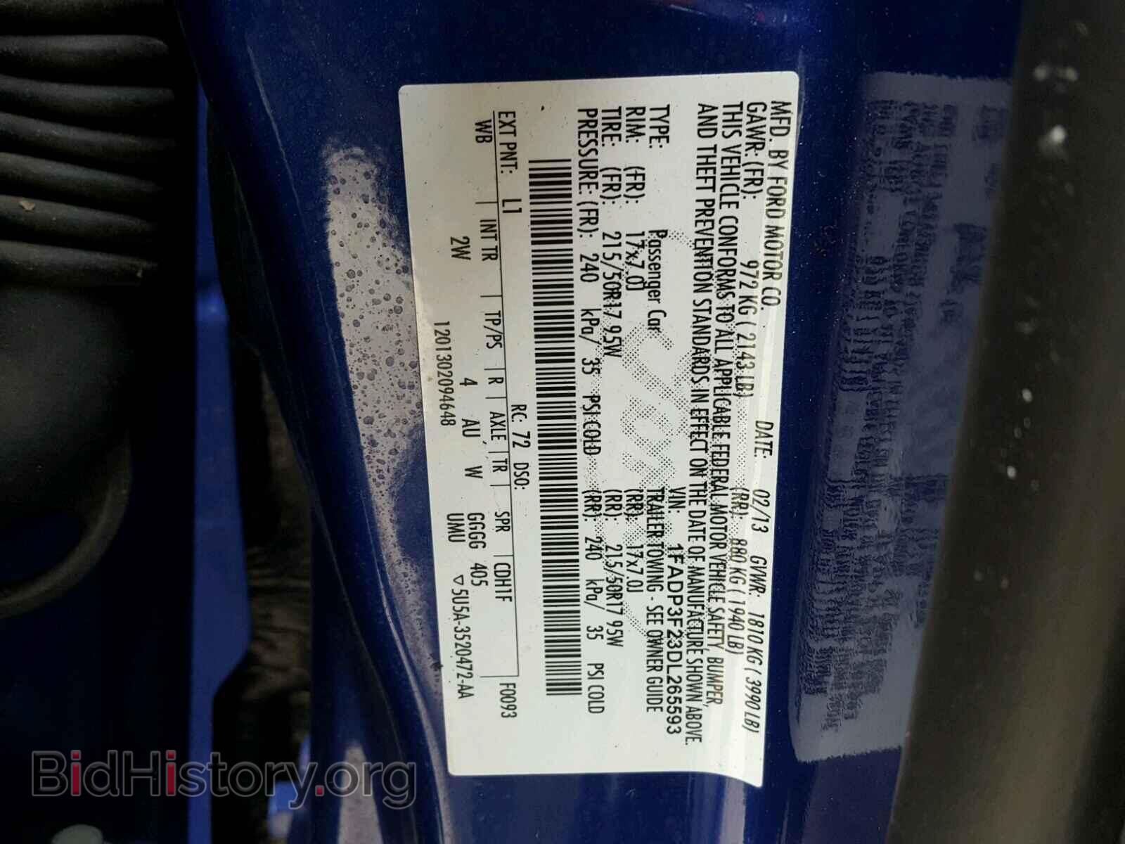 2013 FORD FOCUS - VIN: 1FADP3F23DL265593 - Photo 10