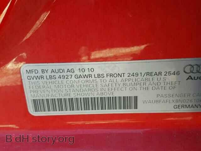 2011 AUDI A4 - VIN: WAUBFAFLXBN026106 - Фото 10