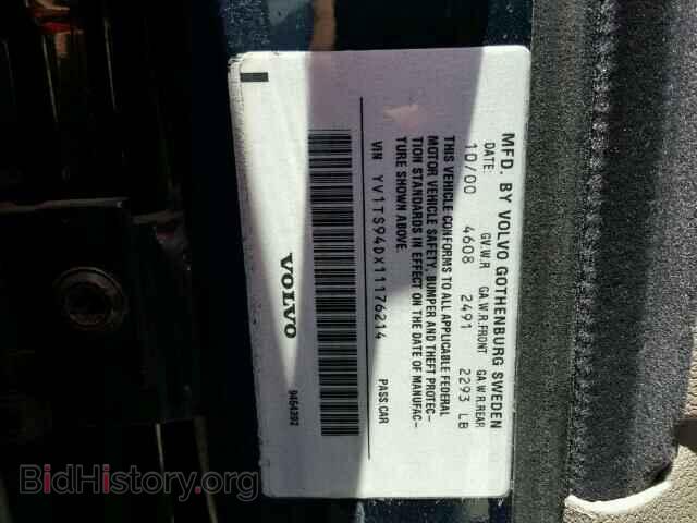 2001 VOLVO S80 - VIN: YV1TS94DX11176214 - Фото 10