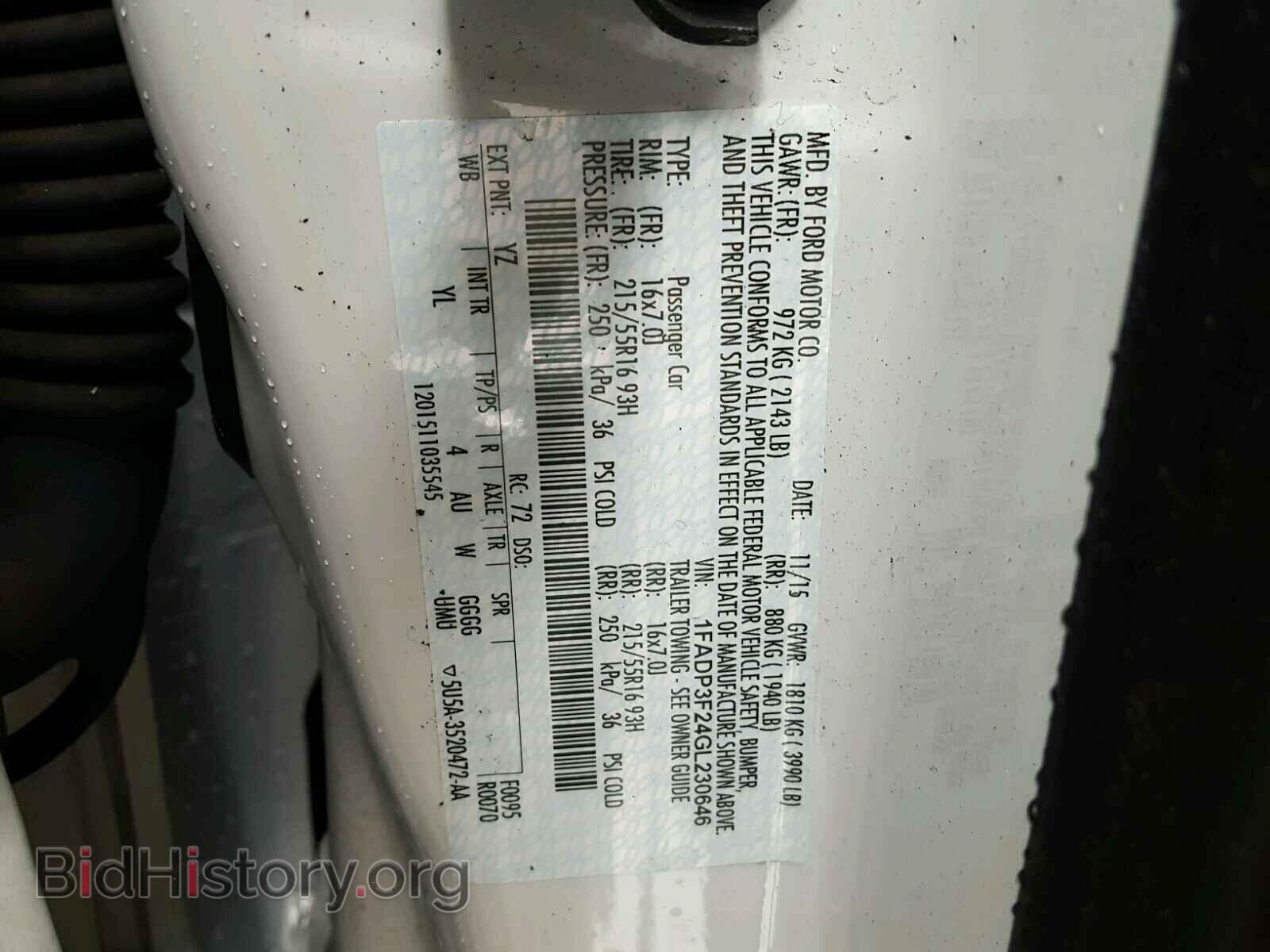 2016 FORD FOCUS - VIN: 1FADP3F24GL230646 - Photo 10