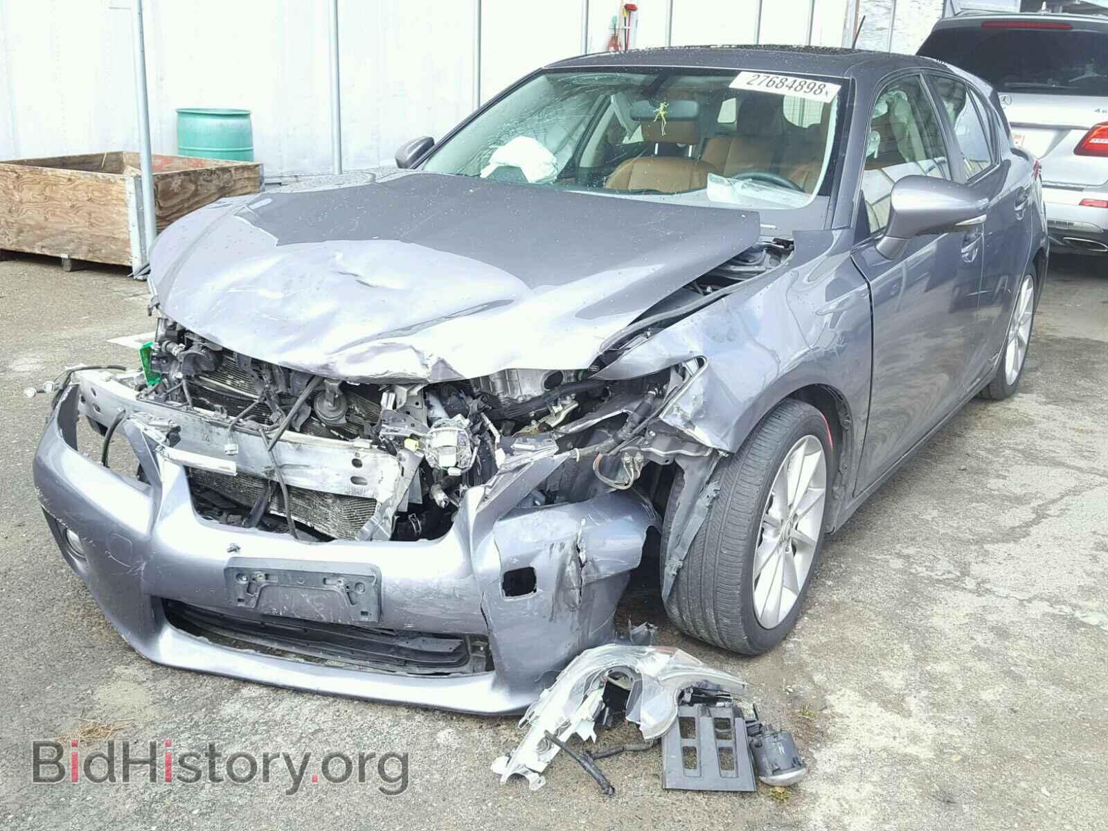 2012 LEXUS CT 200 - VIN: JTHKD5BH2C2105238 - Фото 2