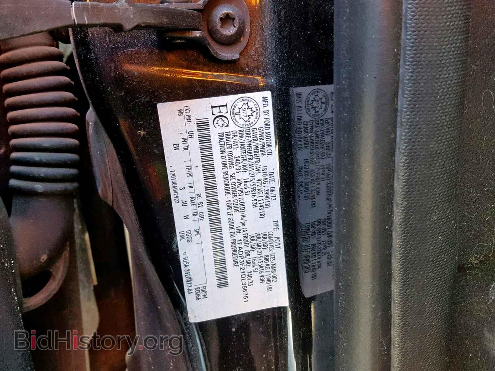 2013 FORD FOCUS SE - VIN: 1FADP3F21DL356751 - Фото 10