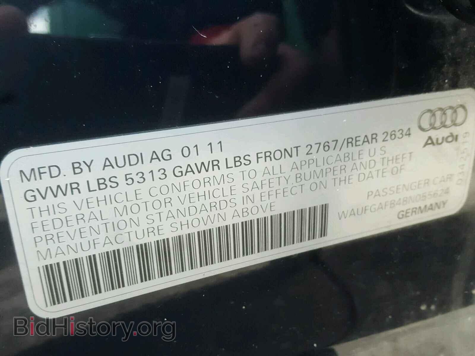 2011 AUDI A6 - VIN: WAUFGAFB4BN055624 - Фото 10