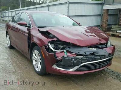 2015 Chrysler 200 200 Limite, maroon — VIN 1C3CCCAB3FN531392, Copart