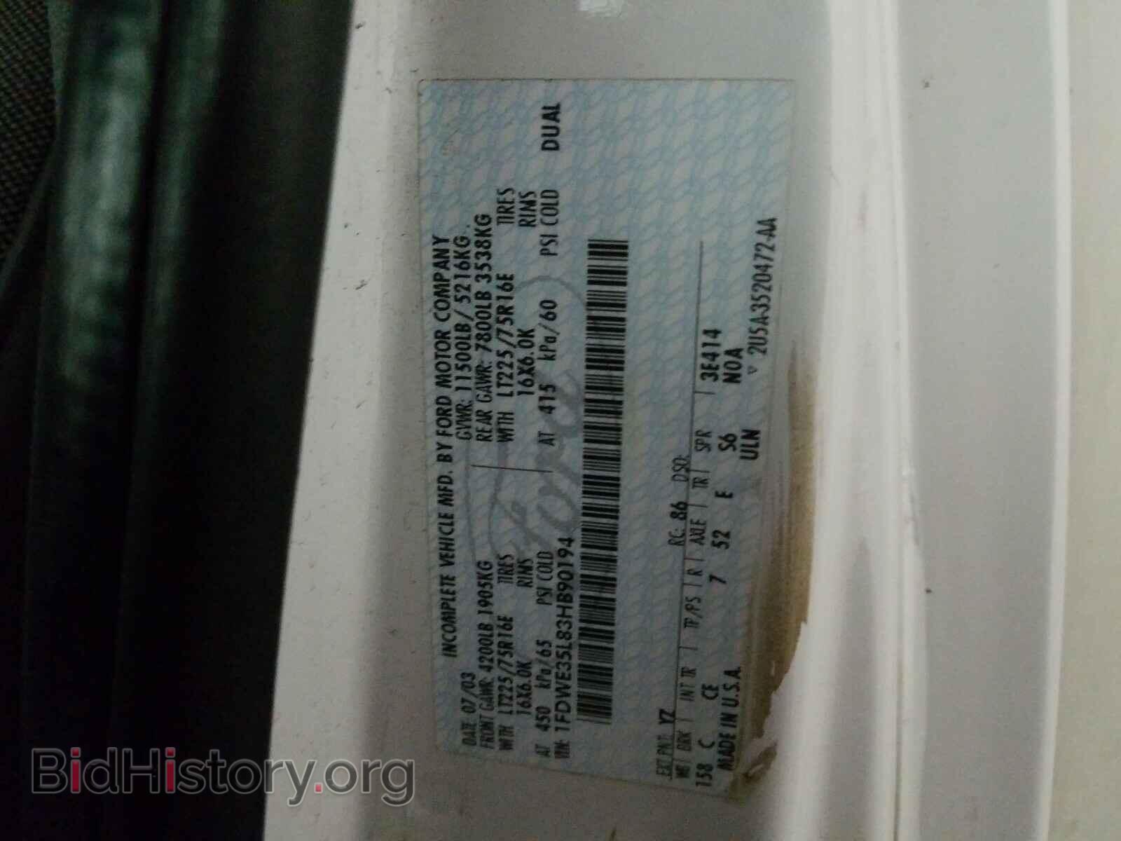 2003 FORD ECONOLINE - VIN: 1FDWE35L83HB90194 - Photo 10