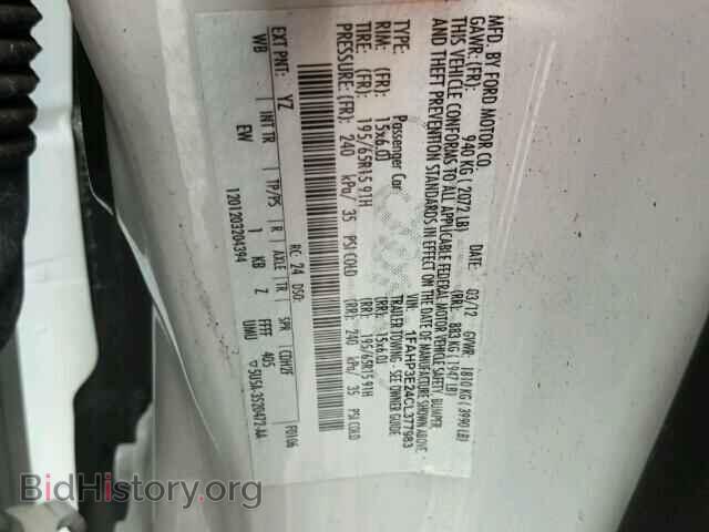 2012 FORD FOCUS - VIN: 1FAHP3E24CL377983 - Фото 10