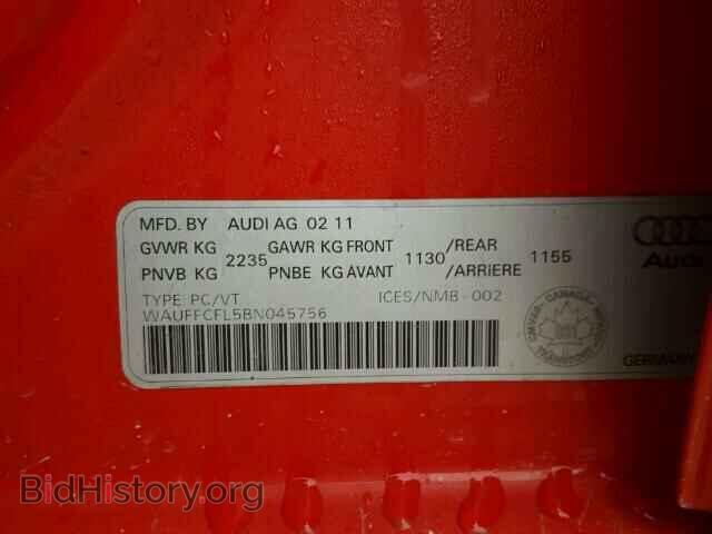 2011 AUDI A4 - VIN: WAUFFCFL5BN045756 - Фото 10