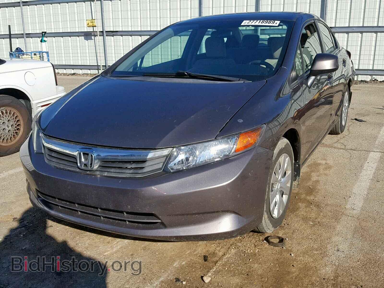 2012 HONDA CIVIC LX - VIN: 19XFB2F58CE056668 - Фото 2