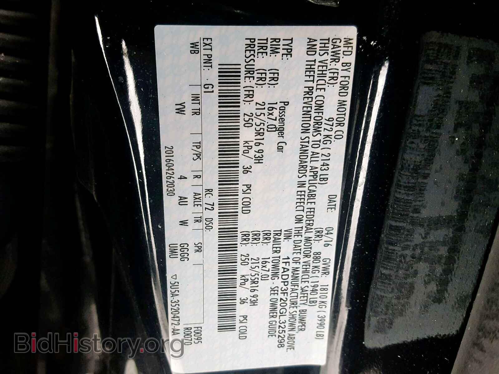 2016 FORD FOCUS SE - VIN: 1FADP3F20GL325298 - Фото 10