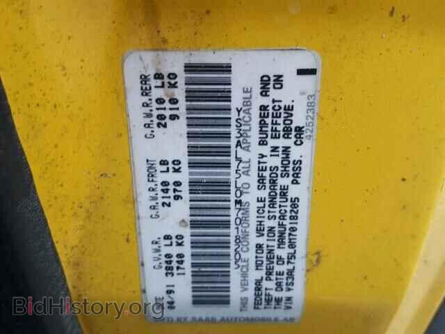 1991 SAAB 900 - VIN: YS3AL75L0M7018205 - Фото 10