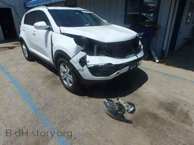 2011 Kia SPORTAGE Sportage L, white — VIN KNDPB3A23B7088045, Copart