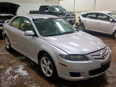 2008 Mazda 6 6 I, серебристый — VIN 1YVHP80C285M34503, Copart