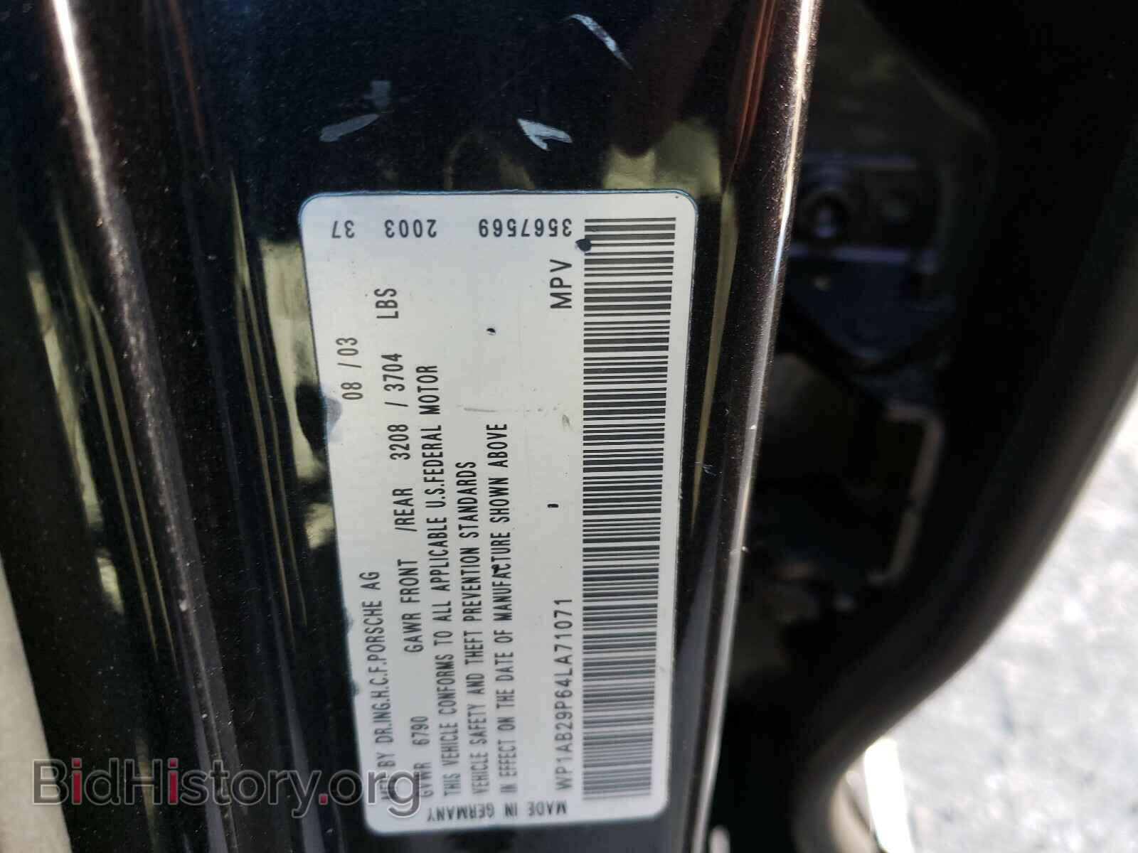 2004 PORSCHE CAYENNE - VIN: WP1AB29P64LA71071 - Photo 10