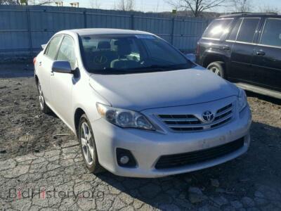 2013 Toyota COROLLA BA, silver — VIN 2T1BU4EE0DC015473, Copart
