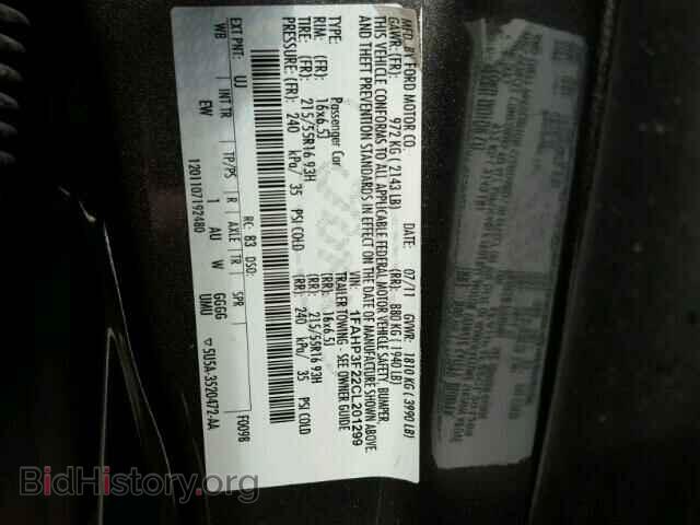 2012 FORD FOCUS - VIN: 1FAHP3F22CL201299 - Фото 10